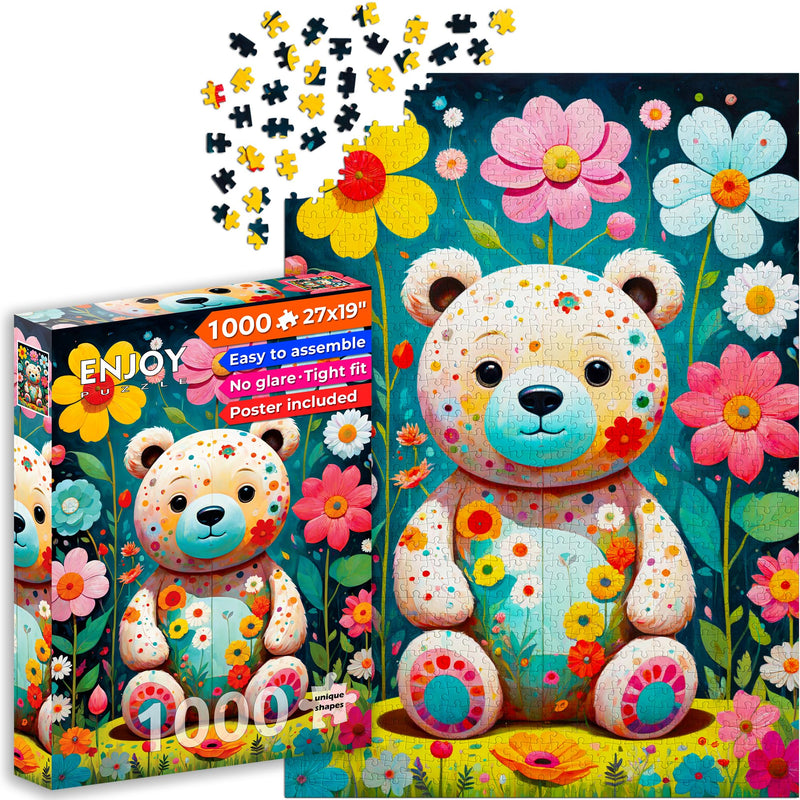 ENJOY - Flower Teddy Bear Toys & Games