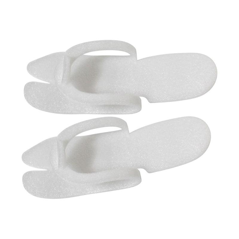 Esthetique Electrolyse Canada - White Pedicure Foam Slippers (25 Pairs) Apparel & Accessories