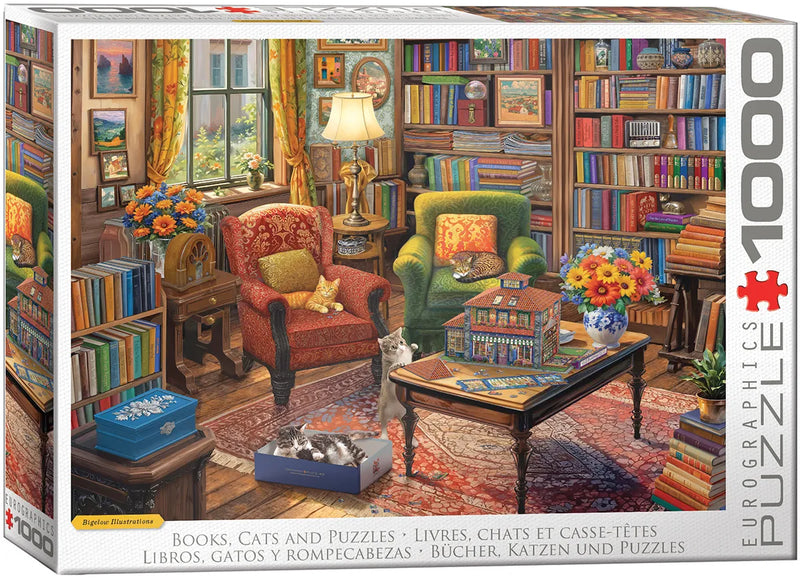 Eurographics - Books, Cats and a Puzzle 1000 pcs