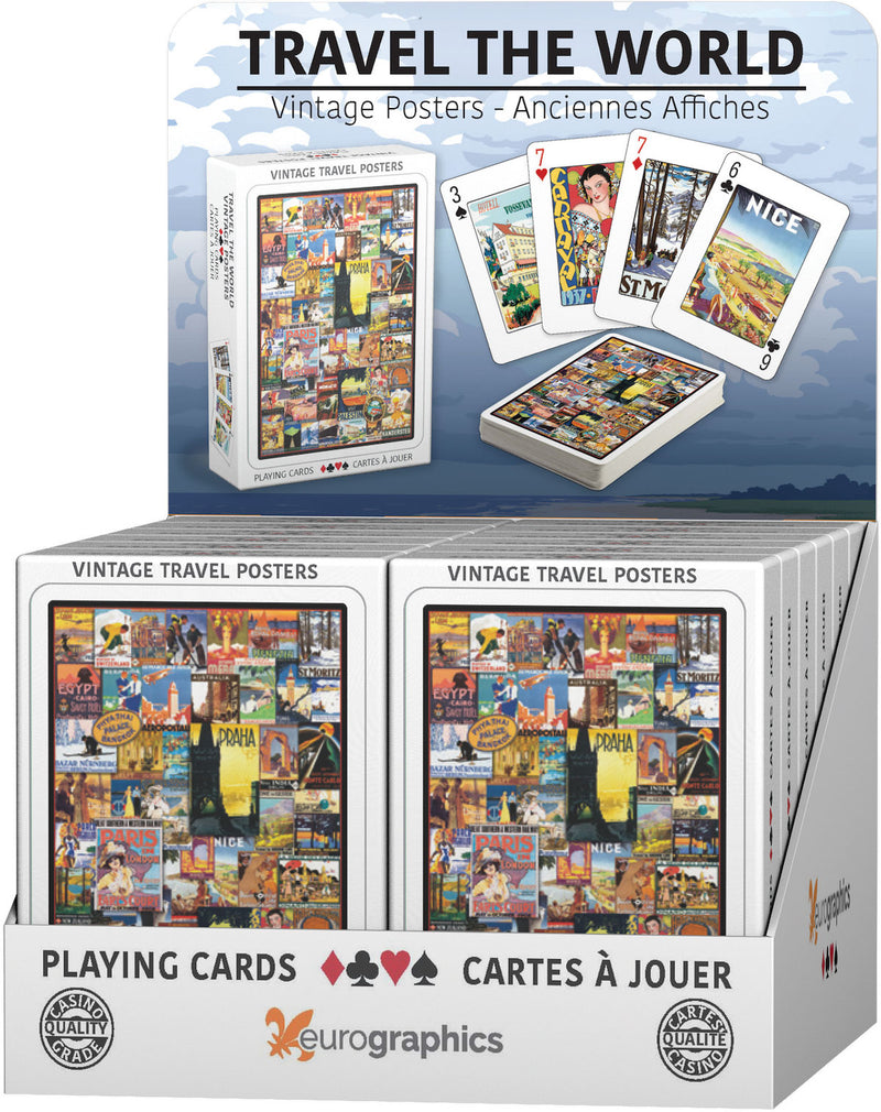 Eurographics - Travel the World playing cards (12 deck display) Playing Cards