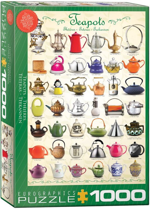 1000 Piece Puzzle - Teapots