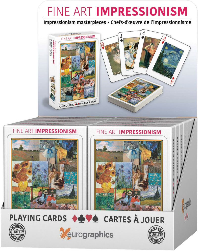 Eurographics - Fine Art Impressionism - Playing Cards Toys & Games