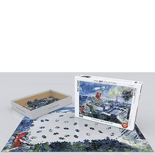 Eurographics - Le Bouquet De Paris By Chagall (1000 Pc Puzzle) Toys & Games