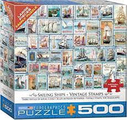 Eurographics - Sailing Ships Vintage Stamps (500 Pc Puzzle)