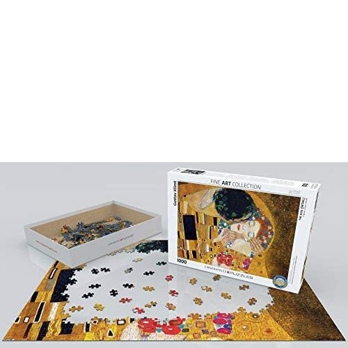 Eurographics - The Kiss - Detail By Gustav Klimt (1000 Pc Puzzle) Toys & Games