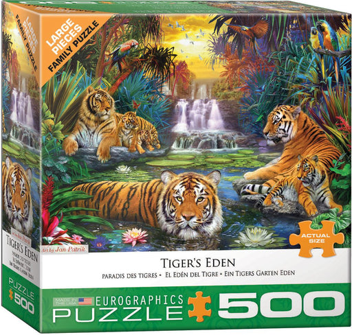 Eurographics - Tiger's Eden By Jan Patrik (500 Pc - Large Puzzle - Pieces)