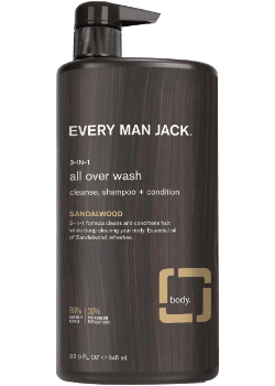 Every Man Jack - 3 - in - 1 Wash Sandalwood - 852 mL Beauty & Personal Care