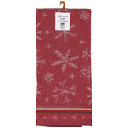 Now Designs - Snowflakes Christmas Jacquard Dishtowel - packaged