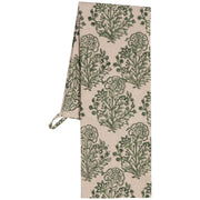 Heirloom - Viridian Block Print Dishtowel