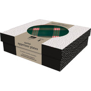 Now Designs - Holiday Plaid Appetizer Christmas Plates Set of 4