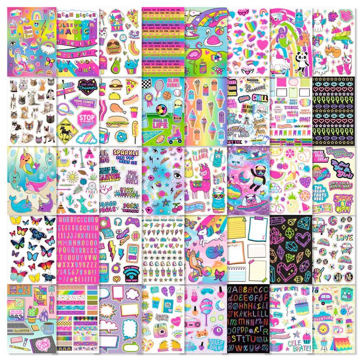 Fashion Angels - 1000+ Totally Rainbow Super Colorful Stickers Toys & Games