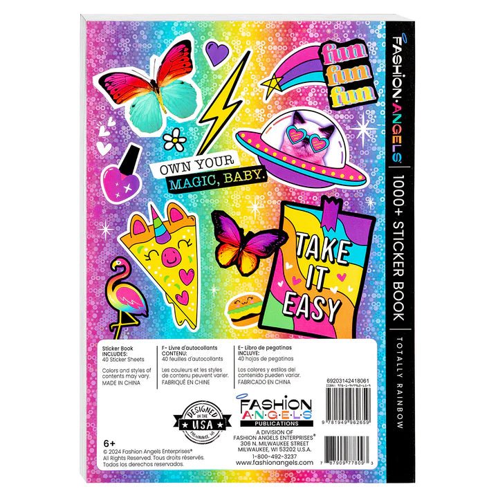Fashion Angels - 1000+ Totally Rainbow Super Colorful Stickers Toys & Games