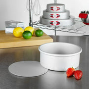 FAT DADDIOS - Anodized Aluminum Round Cheesecake Pans Home & Kitchen 7" 3"