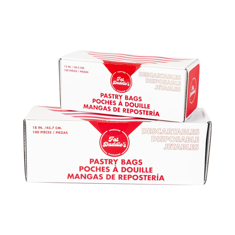 FAT DADDIOS - Disposable Pastry Bag Roll 100/PK Size: 45.7cm/18" Home & Kitchen