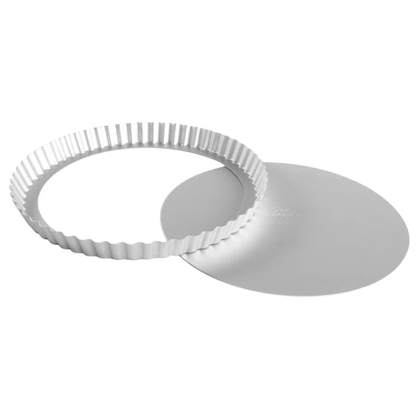 FAT DADDIOS - Fluted Tart Pan Remove Bttm 27.9x27.9x2.5 cm / 11x11x1" Home & Kitchen