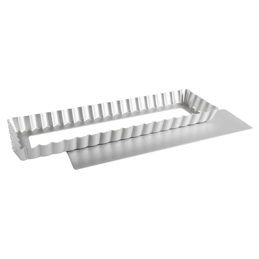 FAT DADDIOS - Tart Pan Flute Remove Bttm 34.9x10.8x2.5 cm / 13.75x4.25x1 in Home & Kitchen