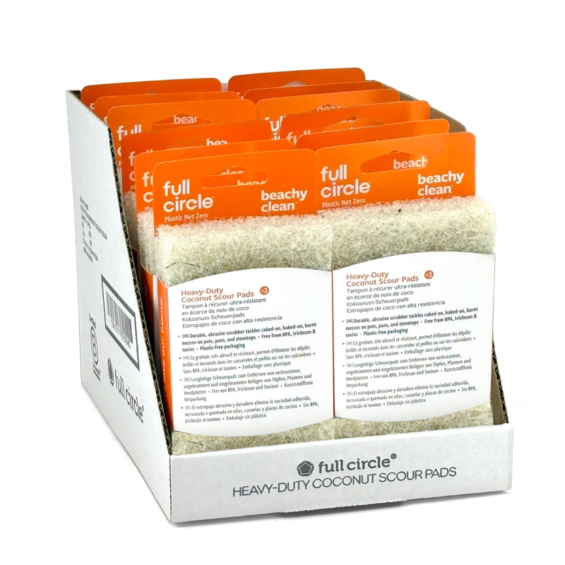 Full Circle - BEACHY CLEAN™ Coconut Scour Pads - Made in CANADA