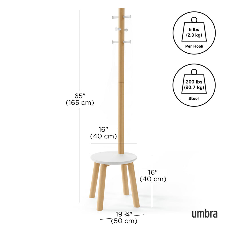 Pillar Stool and Coat Rack - image 12