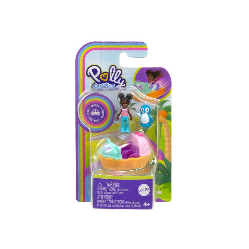 Polly Pocket - Pollyville Single Fig & Car