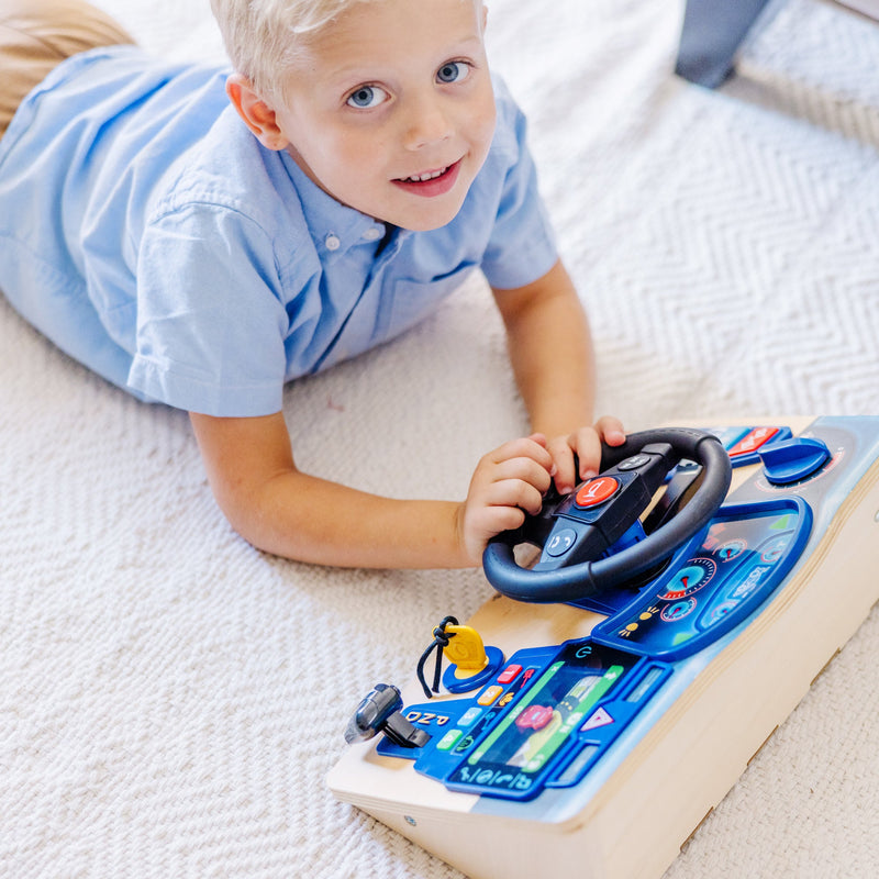 Melissa & Doug - Vroom & Zoom Interactive Dashboard - in use during play