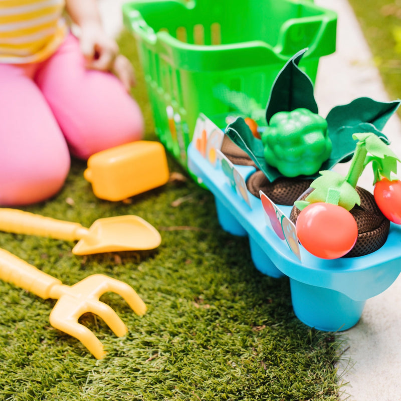 Melissa & Doug - Vegetable Gardening Play Set - in use during play