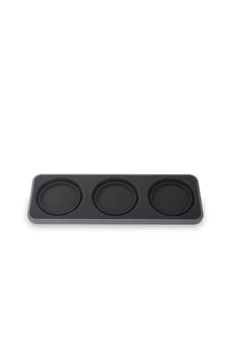 FINAMILL - FinaTray, Trio Slate, ABS and Silicone, Stackab