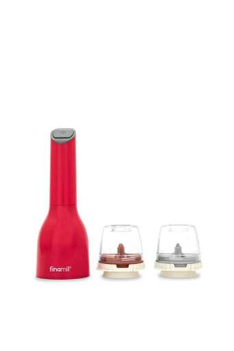 Finamill - Grinder with 2 Pods (ProPlus & Peppercorn), Battery Operated Home & Kitchen Sangria