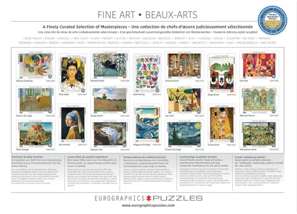 Eurographics - 1000 Piece Jigsaw Puzzle - Piet Mondrian
