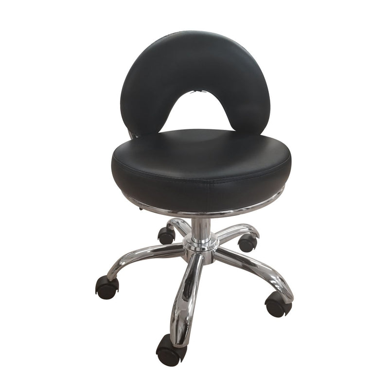 Fion - Deluxe Pneumatic Black Stool Very Low Furniture