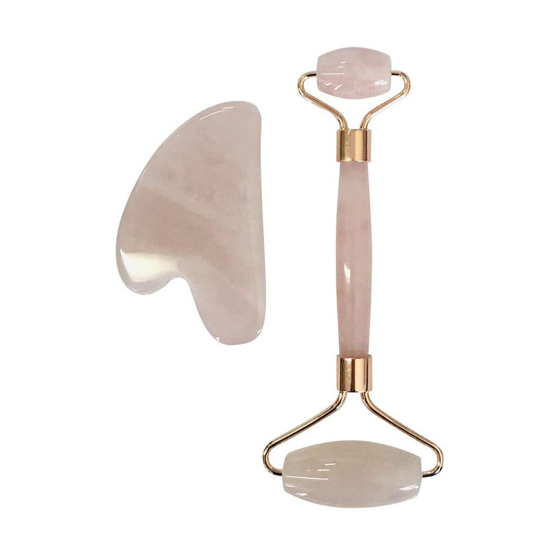 Fion - Gua Sha Set (Quartz Roller + Gua Sha Stone) Health & Beauty
