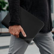 KlipXtreme NeoActive KNS-120 black laptop sleeve in use