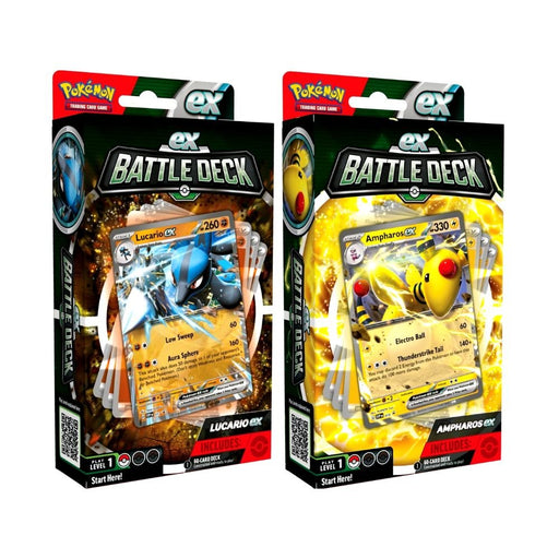Funko - Pokemon TCG: Ampharos & Lucario Ex Battle Deck Arts & Entertainment
