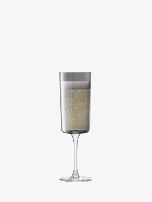 LSA - Lunar - Champagne Flutes (Set of 2) | 210 mL - detail or setting view