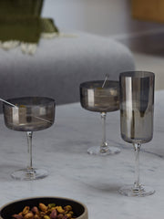 LSA - Lunar - Champagne Flutes (Set of 2) | 210 mL - detail or setting view