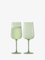 LSA - Arc Contrast - Champagne Flutes (Set of 2) | 280 mL - detail or setting view
