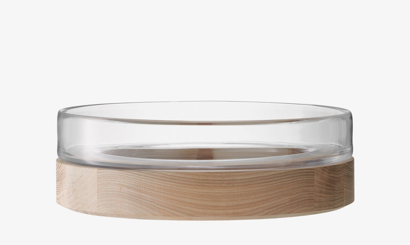 LSA - Lotta - Bowl with Ash Wood Base | Ø31 cm - detail or setting view