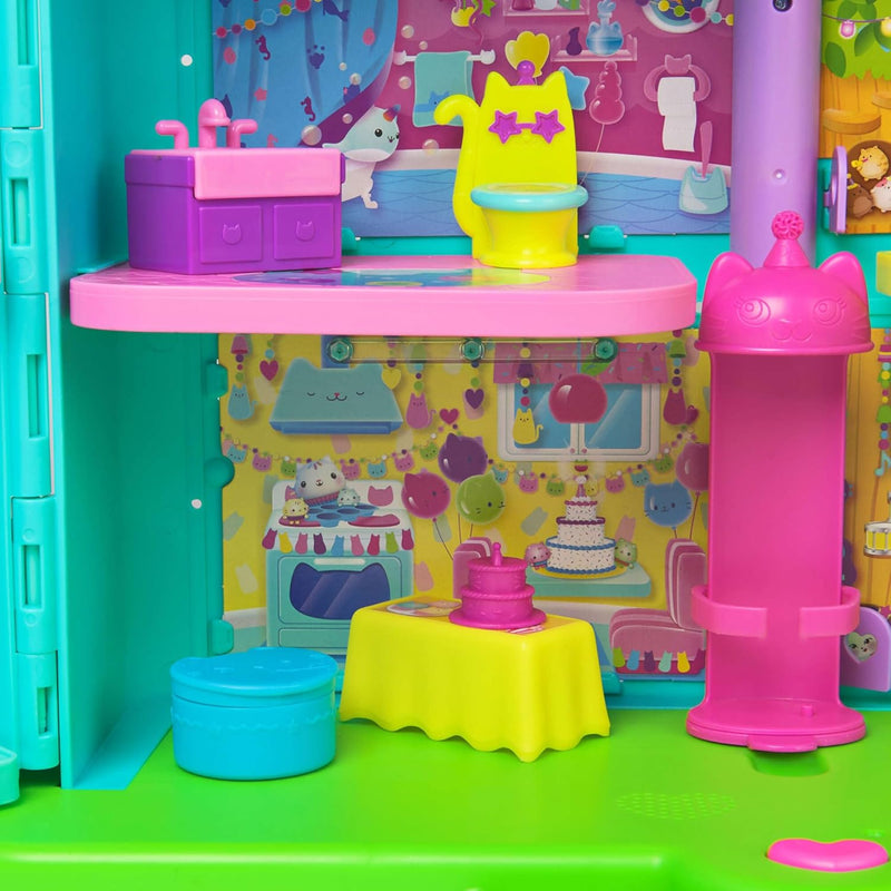 Gabby’s Dollhouse - Purrfect Party Dollhouse Playset in Rainbow Look Toys & Games