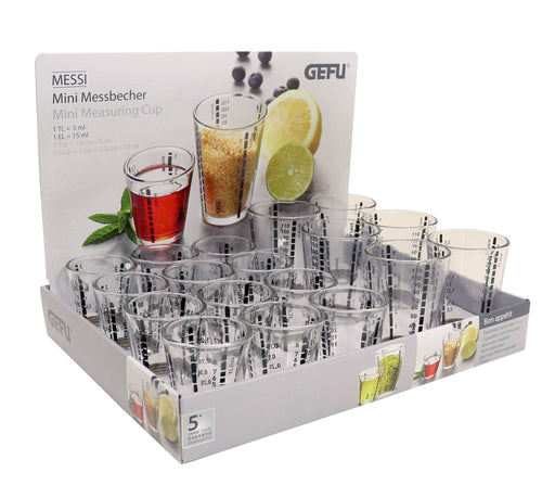 Gefu - Mini Measuring Cups CDU/18 (12 @ 40ml & 6 @ 100ml) Home & Kitchen