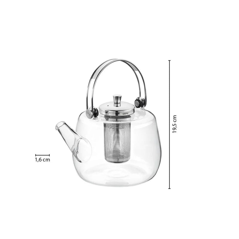 Gefu - Teapot Glass w/insert INFUSA, Home & Kitchen