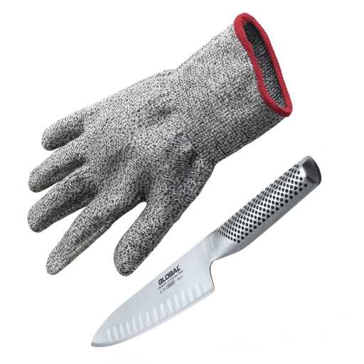 Global - Cook's Knife 13cm/5.25" w/Cut Resistant Home & Kitchen