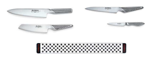 Global - GLOBAL Knife Set w/Rail 5pc (G2, GS5, GS11, GS38, MagneticRail) Home & Kitchen