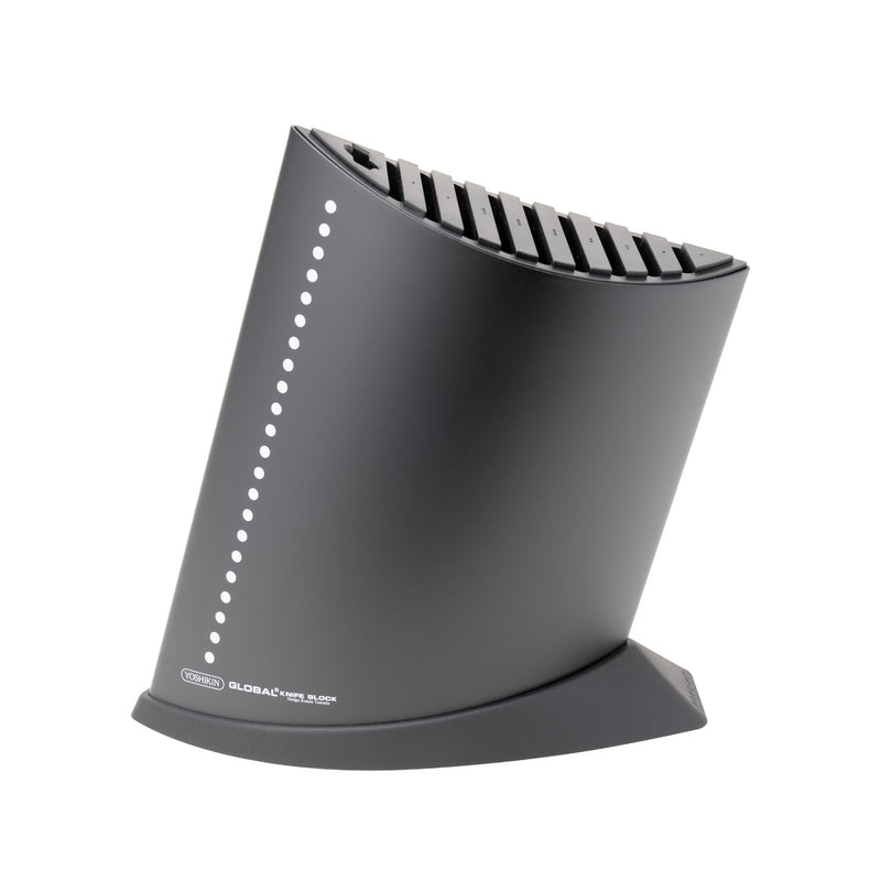 Global - Knife Block holds/10pc Ship Shape w/dots Home & Kitchen Black