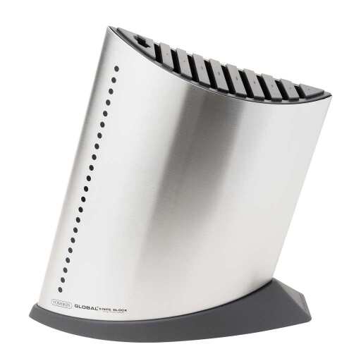 Global - Knife Block holds/10pc Ship Shape w/dots Home & Kitchen Stainless Steel