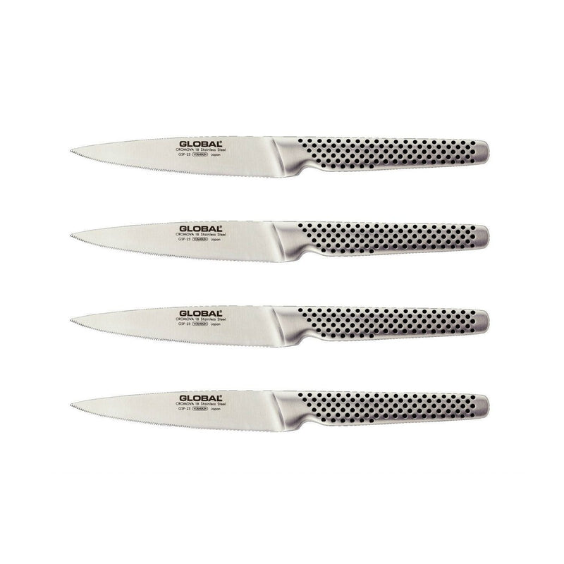 Global - Steak Knife Set 4pc (GSF23) Home & Kitchen
