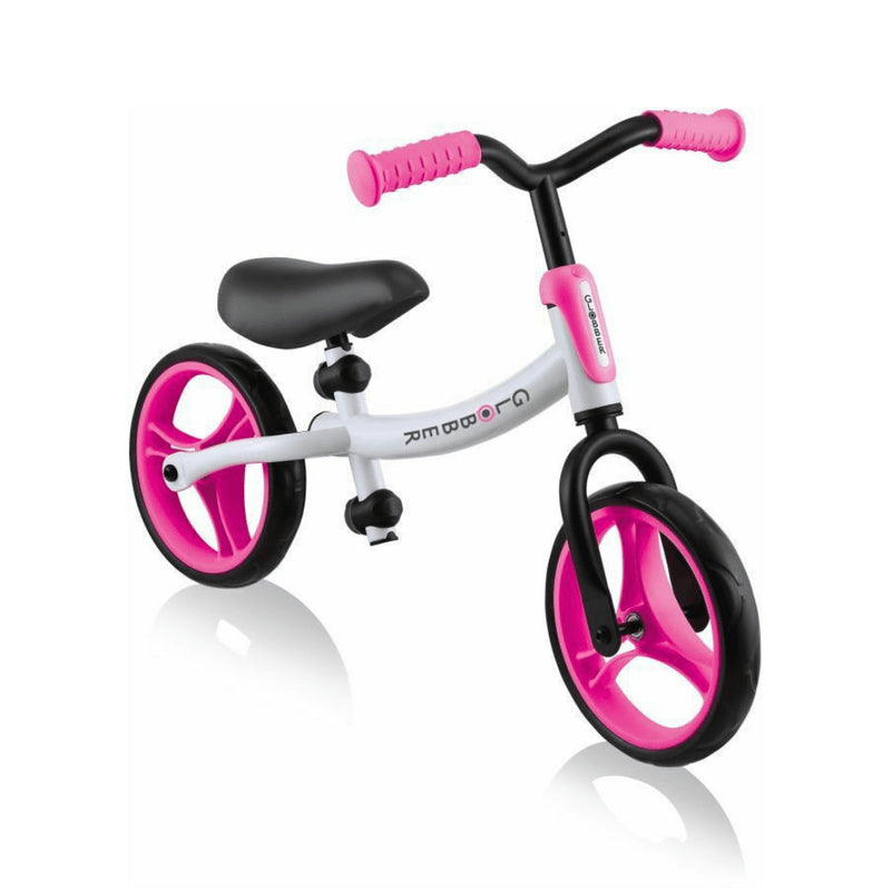 Globber - Go Bike WHITE - Neon Pink Toys & Games