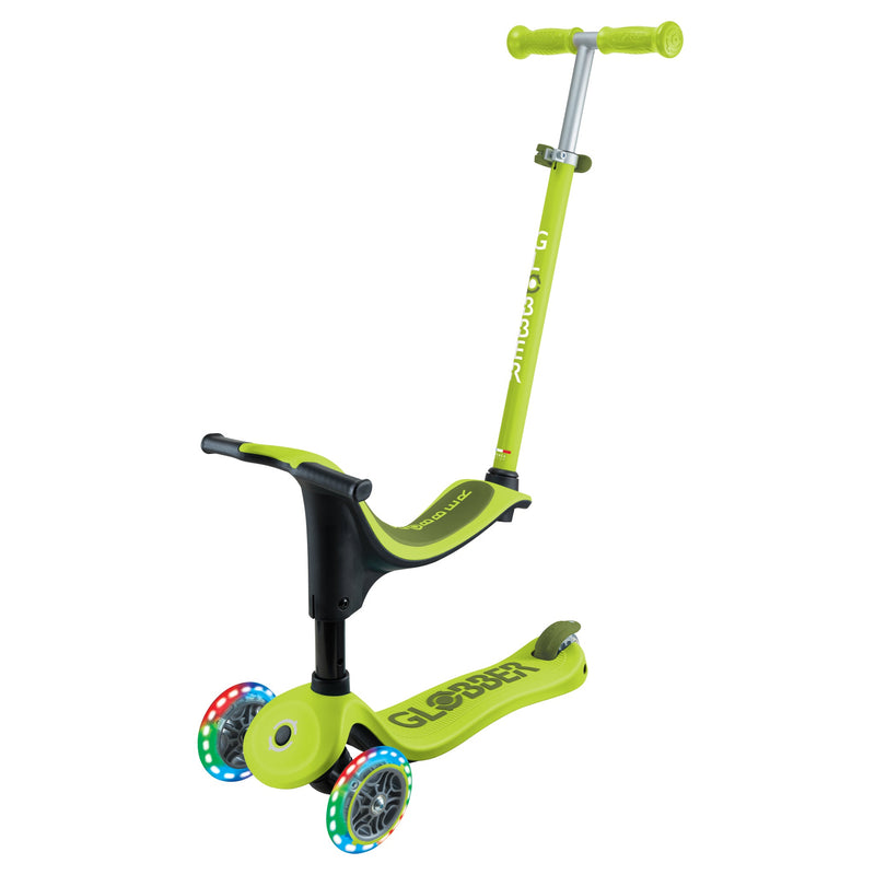 Globber - GO - UP Sporty Lights - Lime Green/Khaki Green Toys & Games
