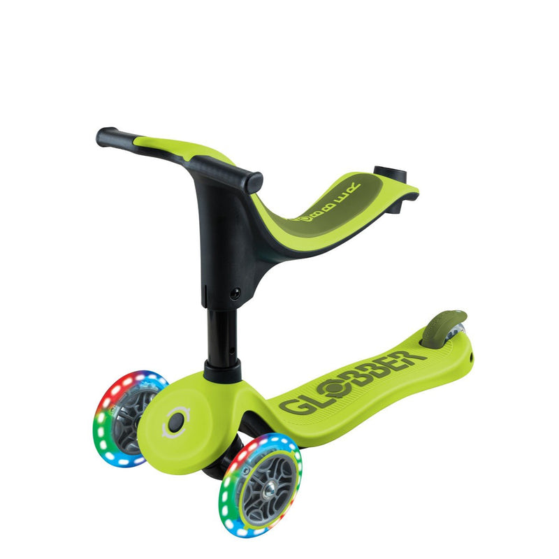 Globber - GO - UP Sporty Lights - Lime Green/Khaki Green Toys & Games