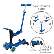 Globber - GO - UP Sporty Lights - NAVY BLUE Toys & Games