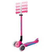 Globber - Primo Foldable Plus Lights Sporting Goods Fuschia / Sky Blue