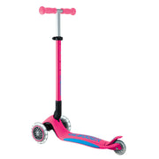 Globber - Primo Foldable Plus Lights Sporting Goods Fuschia / Sky Blue